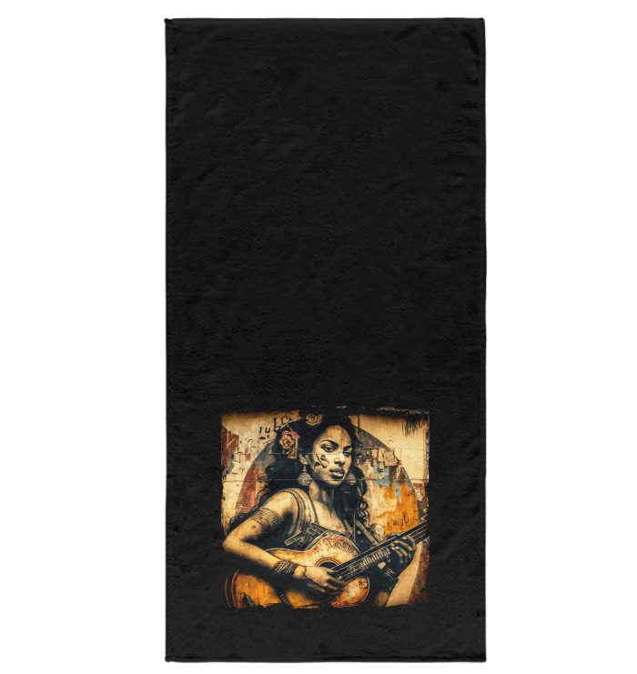 Music Speaks Guitar Roars Bath Towel - Beyond T-shirts