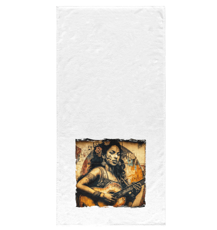 Music Speaks Guitar Roars Bath Towel - Beyond T-shirts