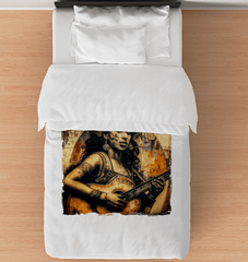 Music Speaks Guitar Roars Comforter - Twin - Beyond T-shirts