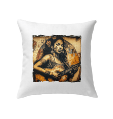 Music Speaks, Guitar Roars Indoor Pillow - Beyond T-shirts