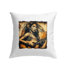 Music Speaks, Guitar Roars Indoor Pillow - Beyond T-shirts