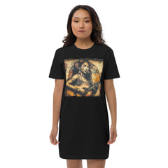 Music Speaks, Guitar Roars Organic Cotton T-shirt Dress - Beyond T-shirts