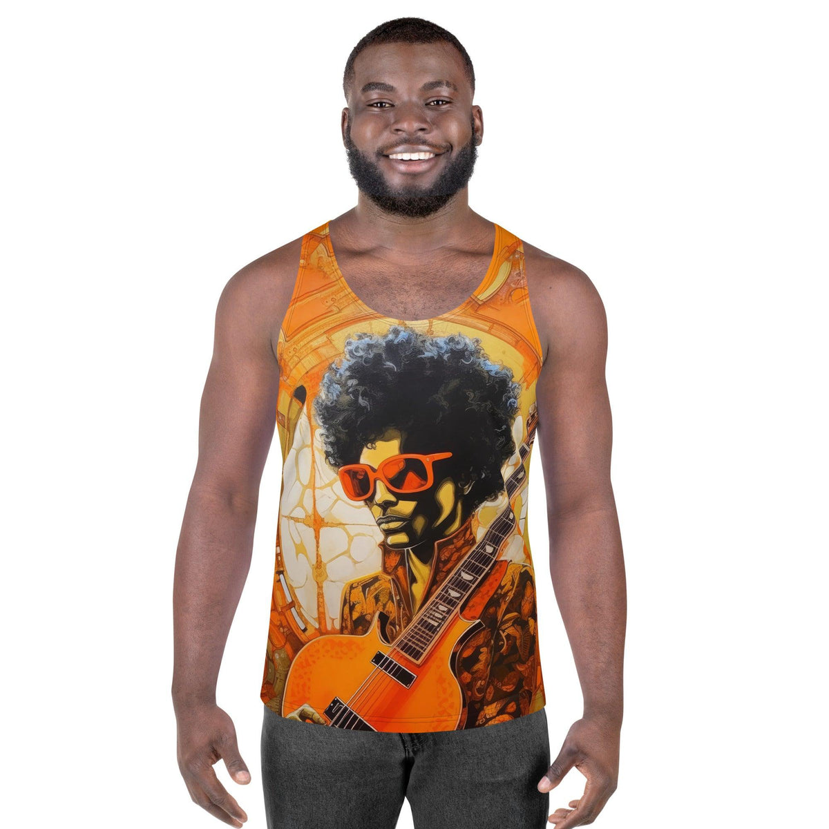 Music Transcends Language Tank Top Front View