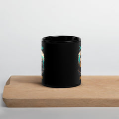 Music Wins Black Glossy Mug - Beyond T-shirts