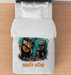 Music Wins Comforter - Twin - Beyond T-shirts