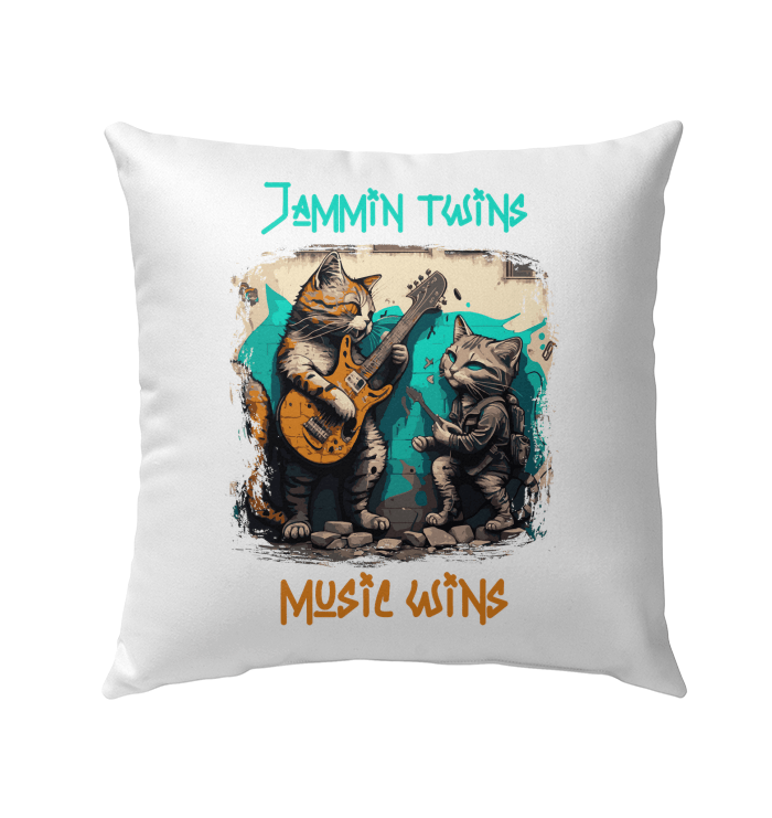 Music Wins Outdoor Pillow - Beyond T-shirts