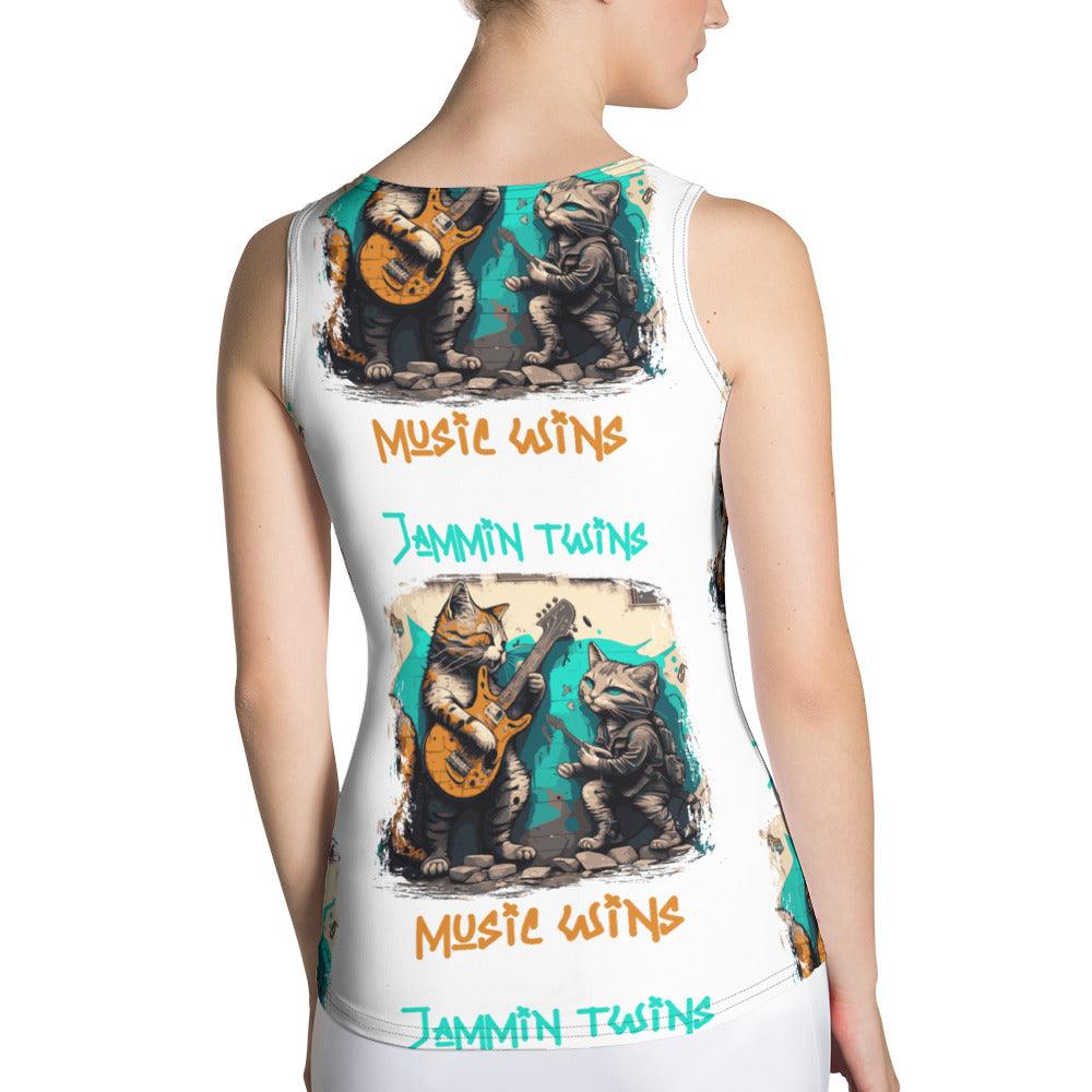 Music Wins Sublimation Cut & Sew Tank Top - Beyond T-shirts