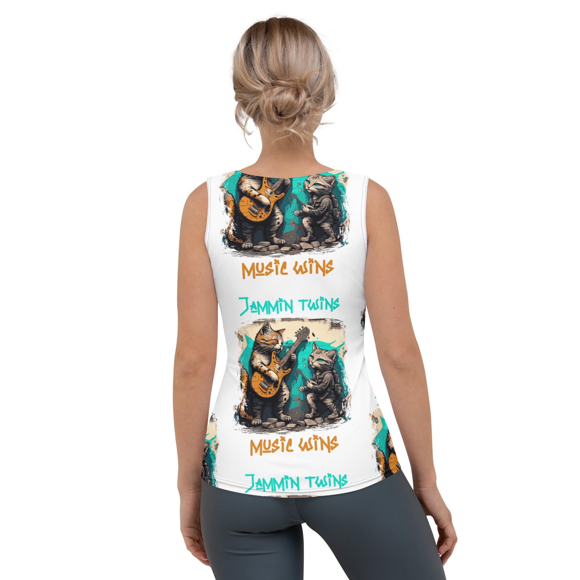 Music Wins Sublimation Cut & Sew Tank Top - Beyond T-shirts
