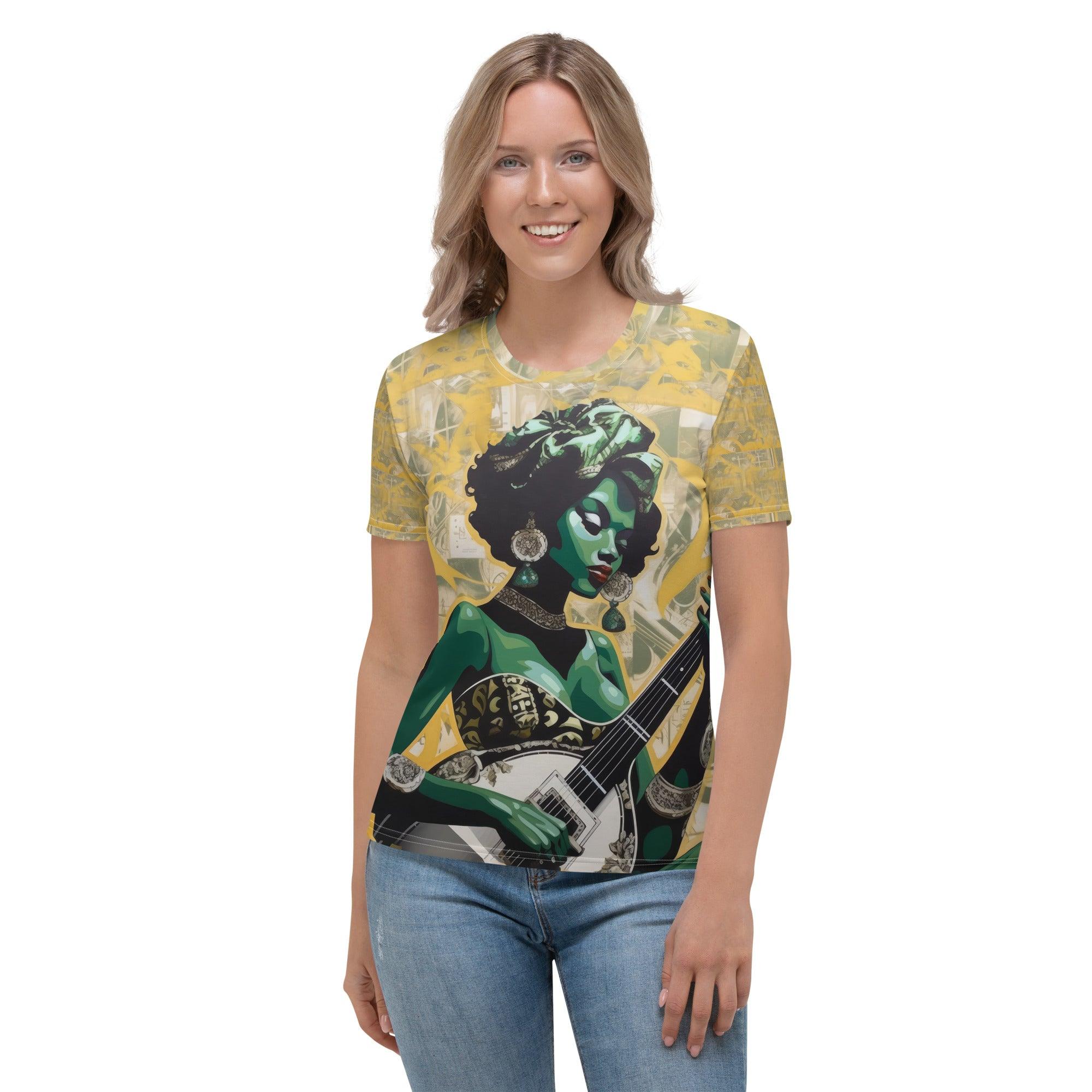 Musical Paintbrush Women's T-Shirt Front View