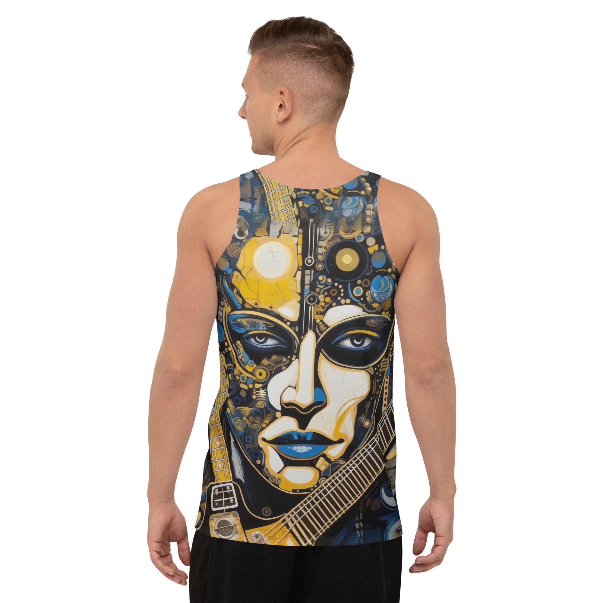 Musicians Create Beauty Unisex Tank Top 1-3 Back View