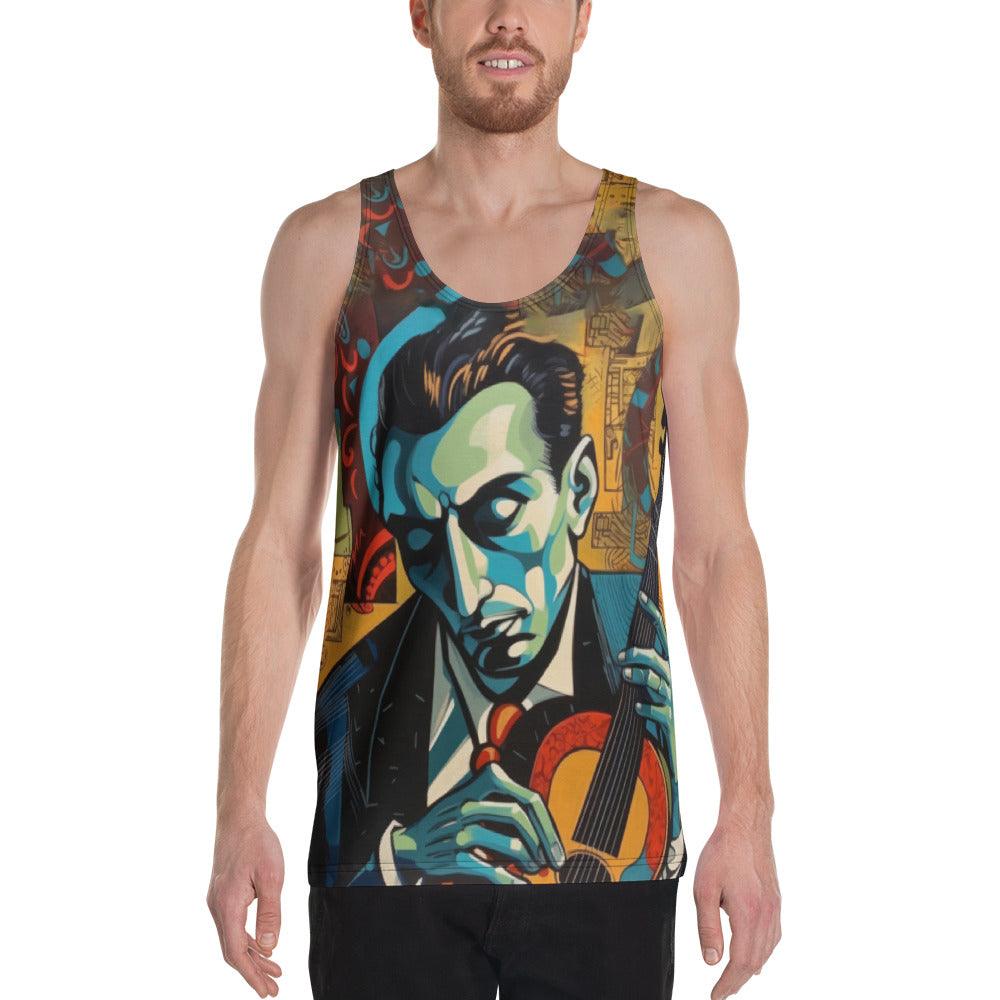 Musicians Create Magic Unisex Tank Top - Black Design