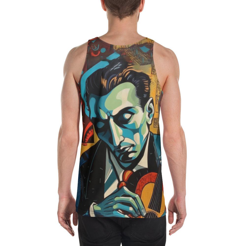 Musicians Create Magic Unisex Tank Top - Instruments Design