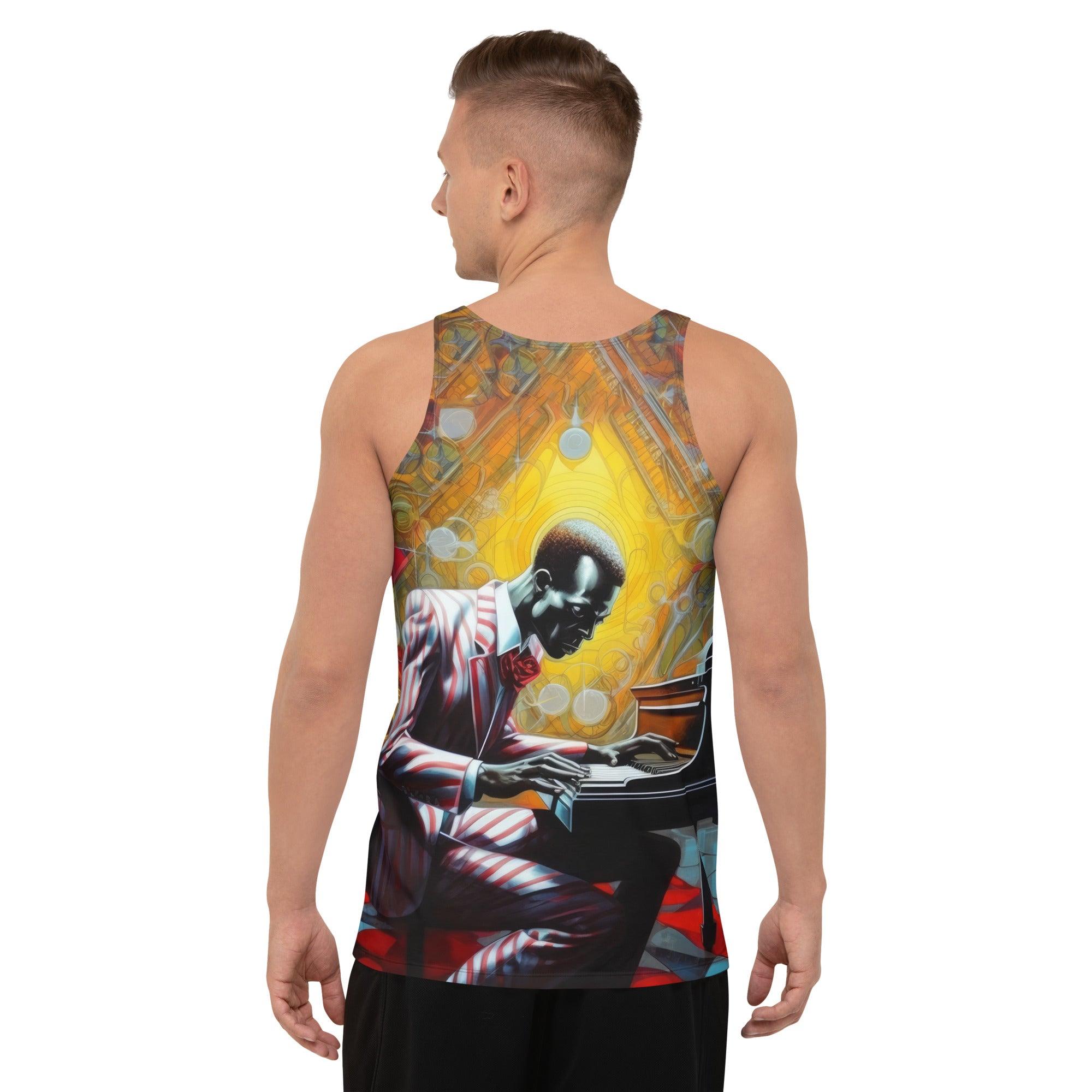 Unisex Musical Tank Top - Side View