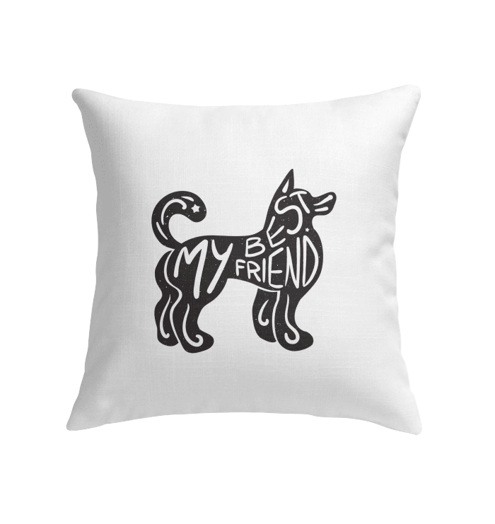 My Best Friend Indoor Pillow - Beyond T-shirts