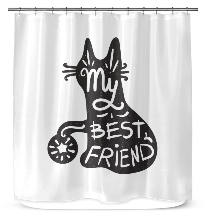 My Bestfriend Shower Curtain - Beyond T-shirts