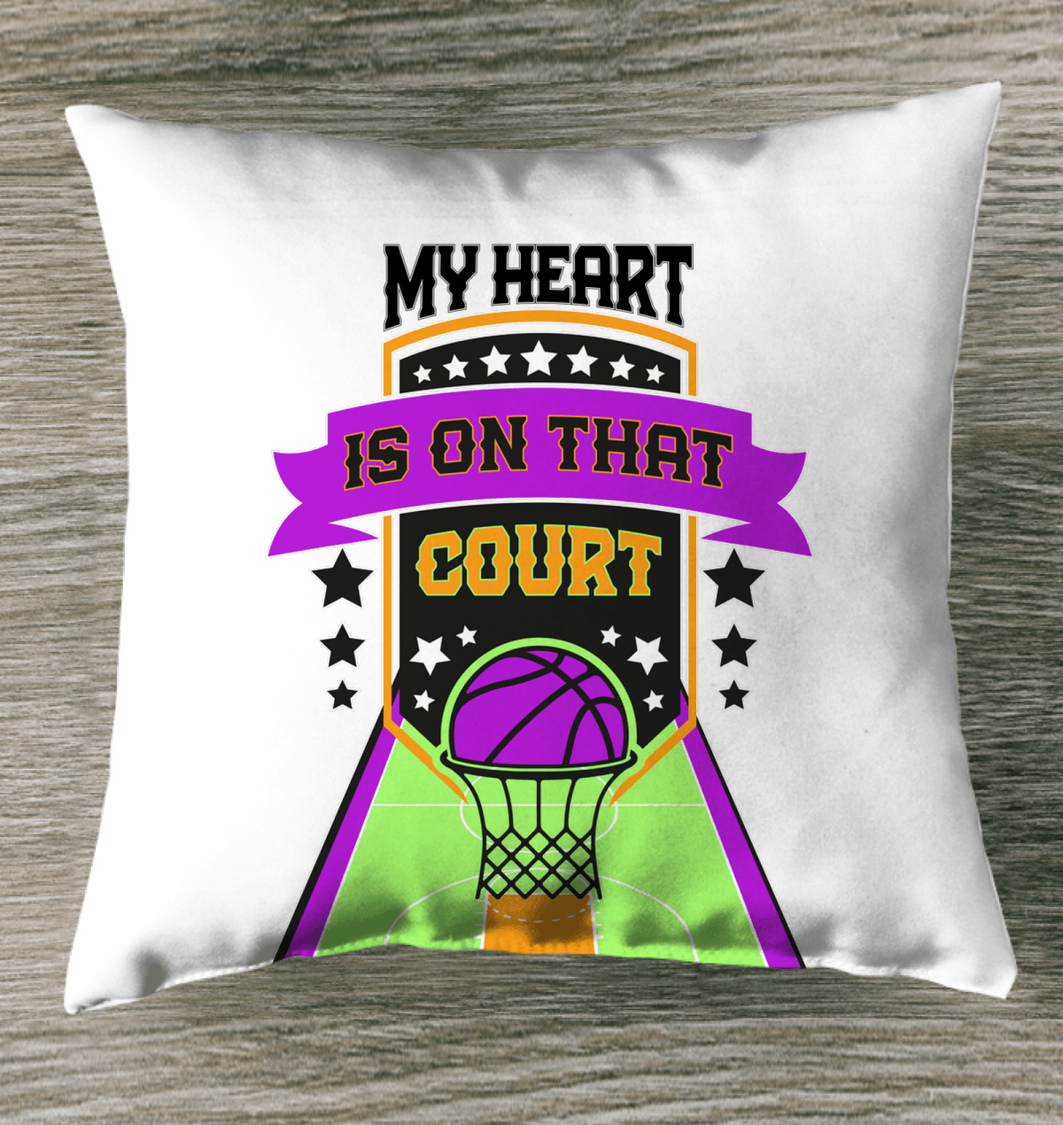 My Heart Outdoor Pillow - Beyond T-shirts