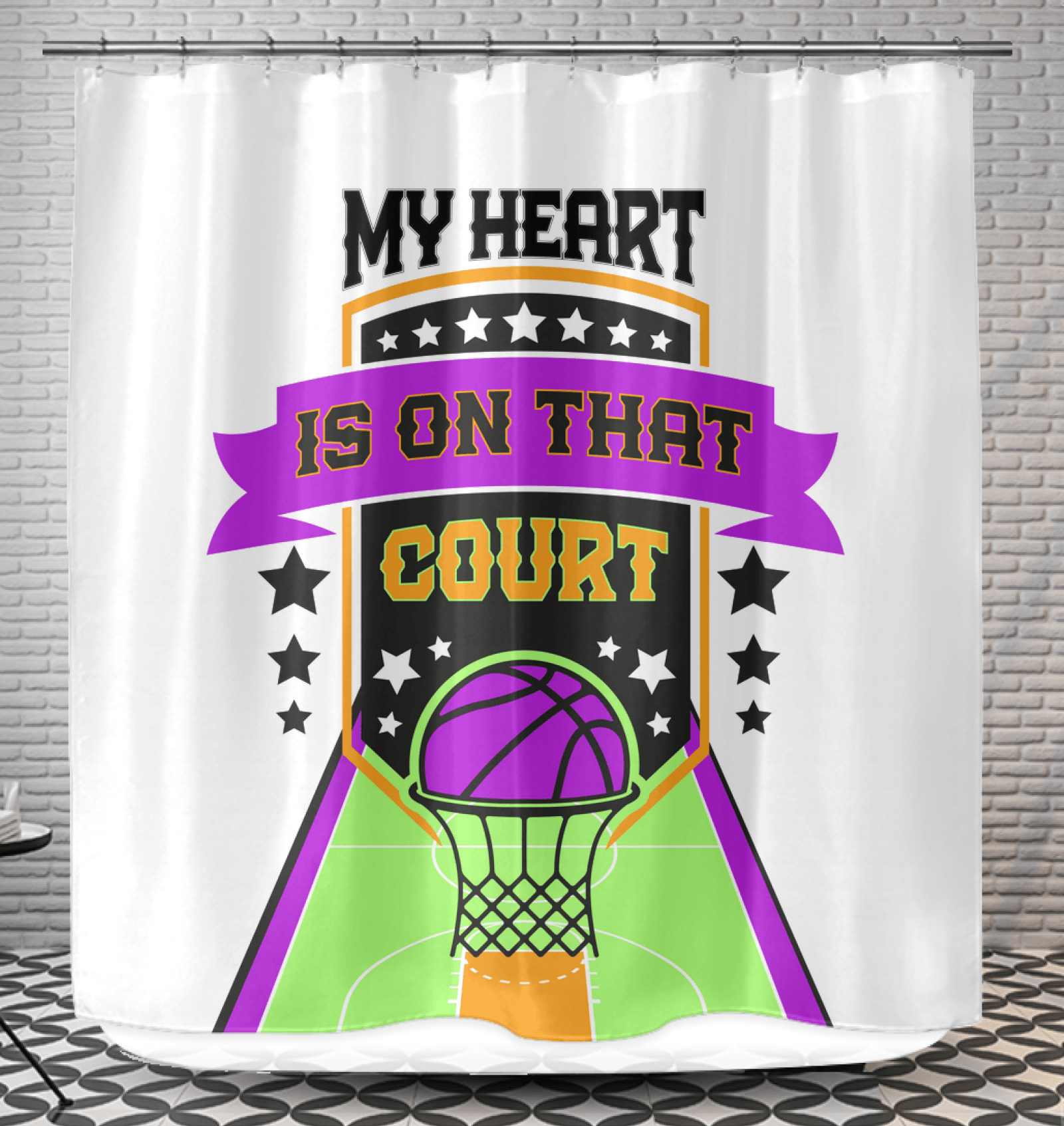 My Heart Shower Curtain - Beyond T-shirts