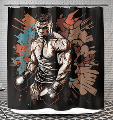 Determined Outcomes Shower Curtain - Motivational Bathroom Decor