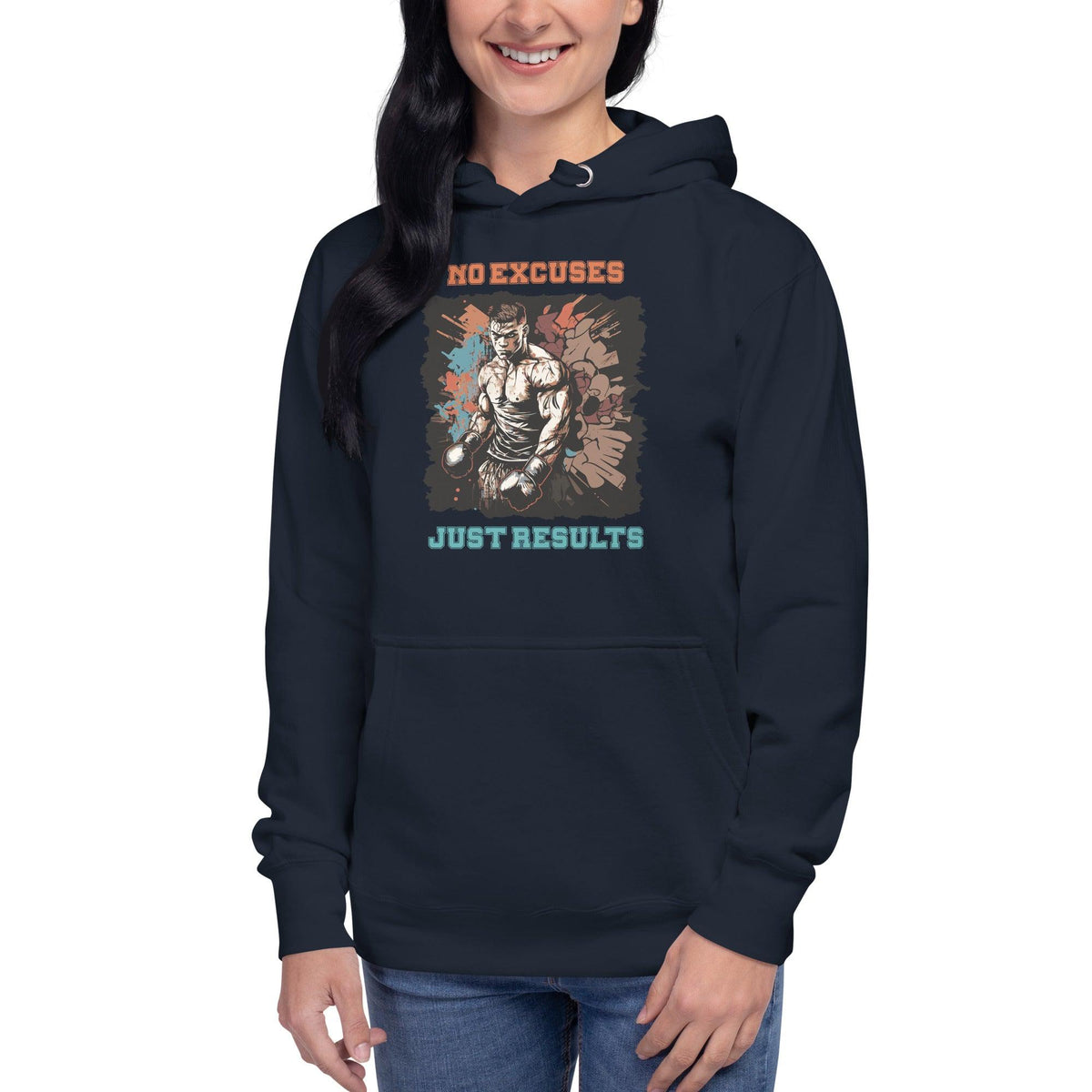 No Excuses Just Results Unisex Hoodie - Beyond T-shirts