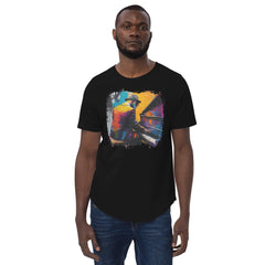 Noodling On The Keyboard Men's Curved Hem T-Shirt - Beyond T-shirts