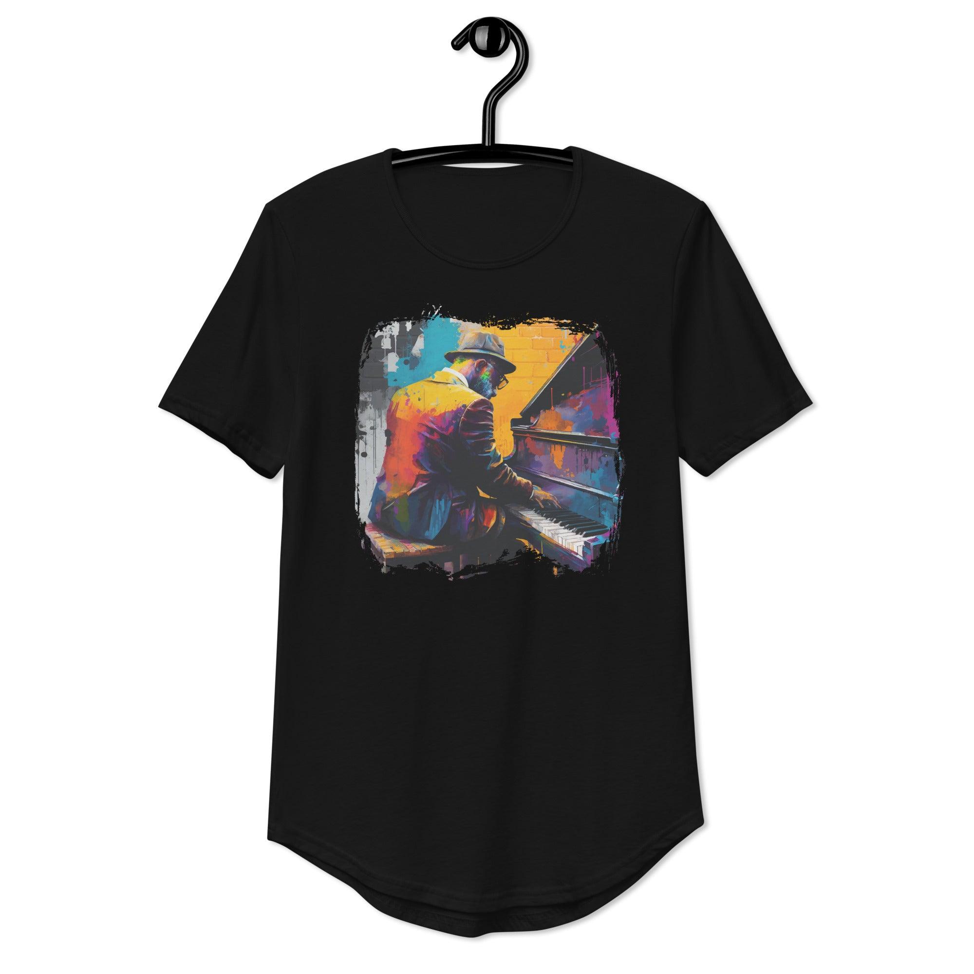 Noodling On The Keyboard Men's Curved Hem T-Shirt - Beyond T-shirts