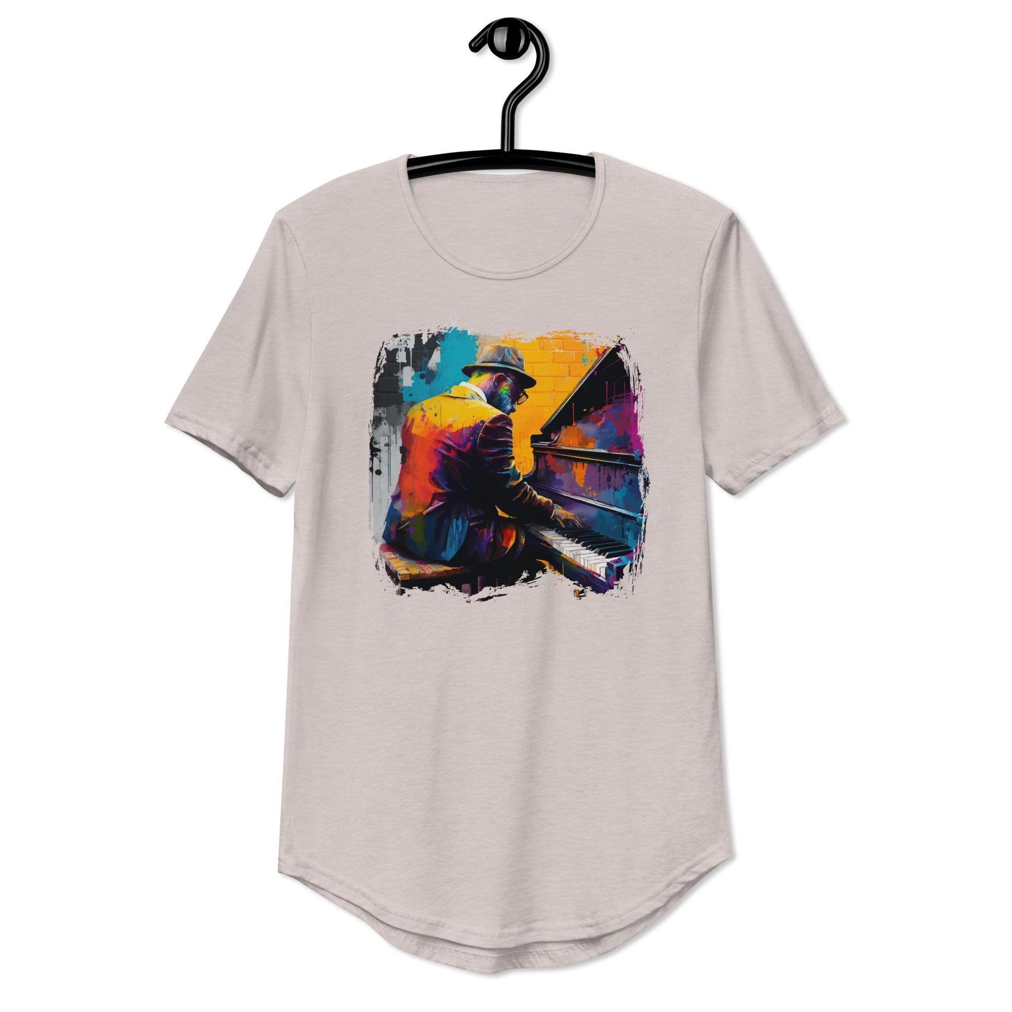 Noodling On The Keyboard Men's Curved Hem T-Shirt - Beyond T-shirts