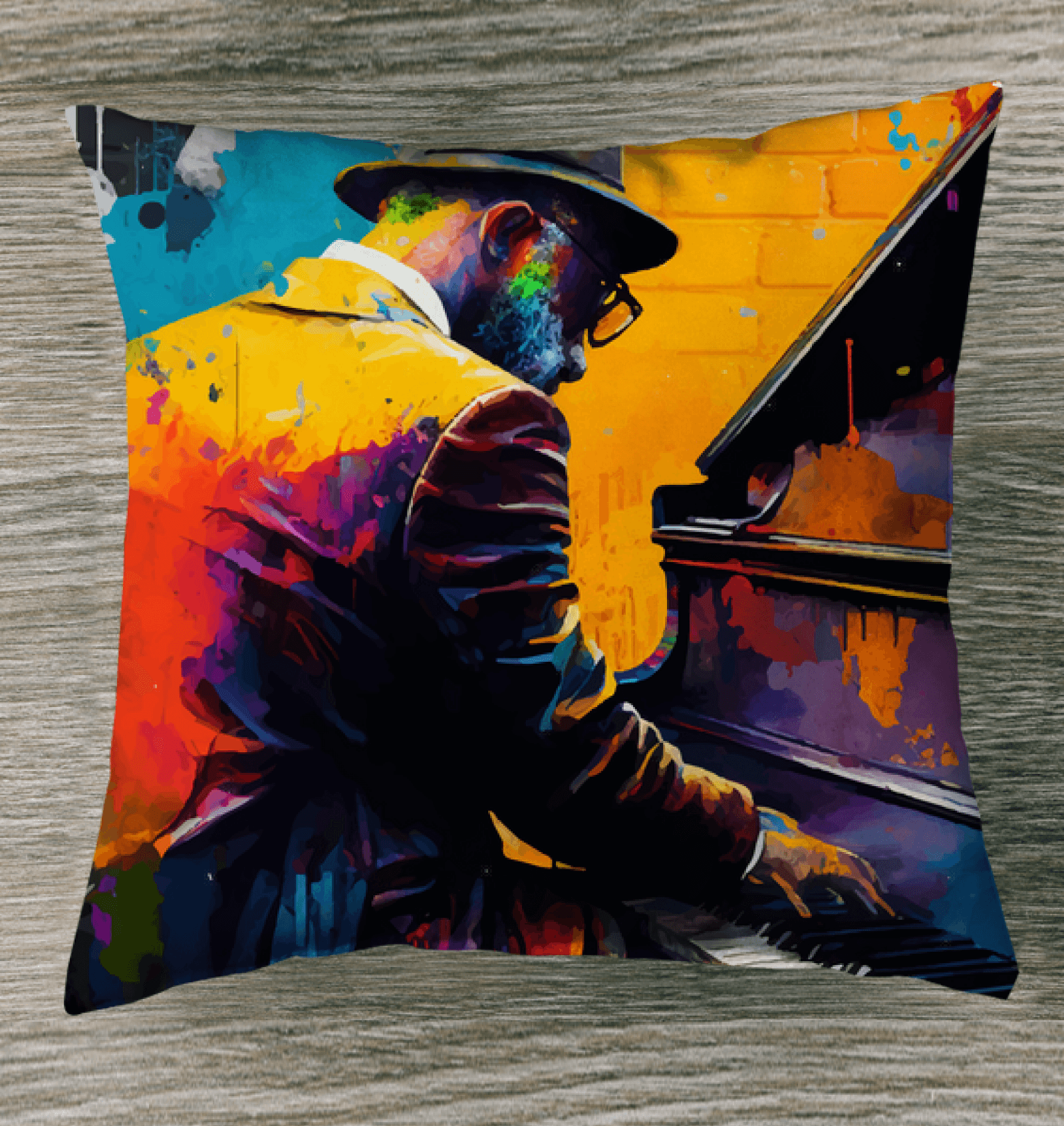 Noodling On The Keyboard Outdoor Pillow - Beyond T-shirts