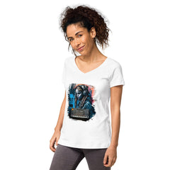 Notes Flow From Her Women’s Fitted V-neck T-shirt - Beyond T-shirts