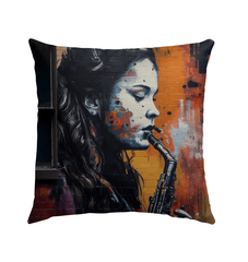 Notes Flow Like Honey Outdoor Pillow - Beyond T-shirts