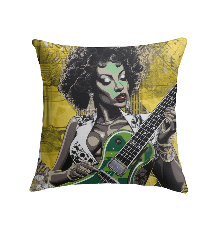 Soft Indoor Pillow with 'Nothing Like Playing Live' Design