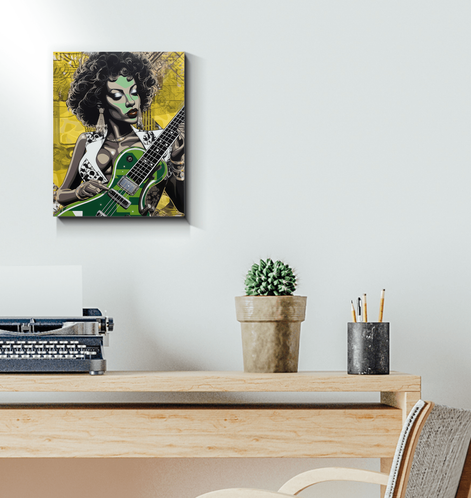 Live music canvas art