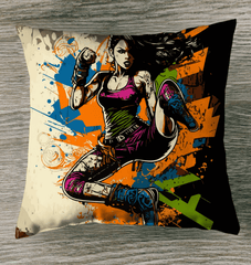 One Punch At A Time Indoor Pillow - Beyond T-shirts