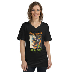 One Punch At A Time Unisex Short Sleeve V-Neck T-Shirt - Beyond T-shirts