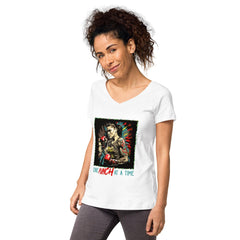 One Punch At A Time Women’s Fitted V-neck T-shirt - Beyond T-shirts