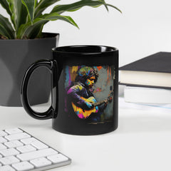 Performing With Explosive Energy Black Glossy Mug - Beyond T-shirts