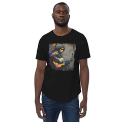 Performing With Explosive Energy Men's Curved Hem T-Shirt - Beyond T-shirts