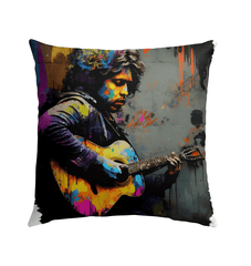 Performing With Explosive Energy Outdoor Pillow - Beyond T-shirts