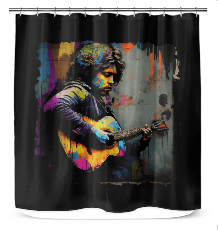 Performing With Explosive Energy Shower Curtain - Beyond T-shirts