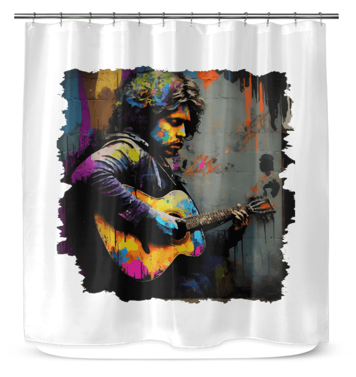 Performing With Explosive Energy Shower Curtain - Beyond T-shirts