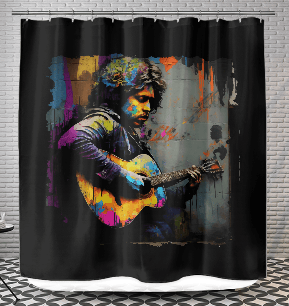 Performing With Explosive Energy Shower Curtain - Beyond T-shirts