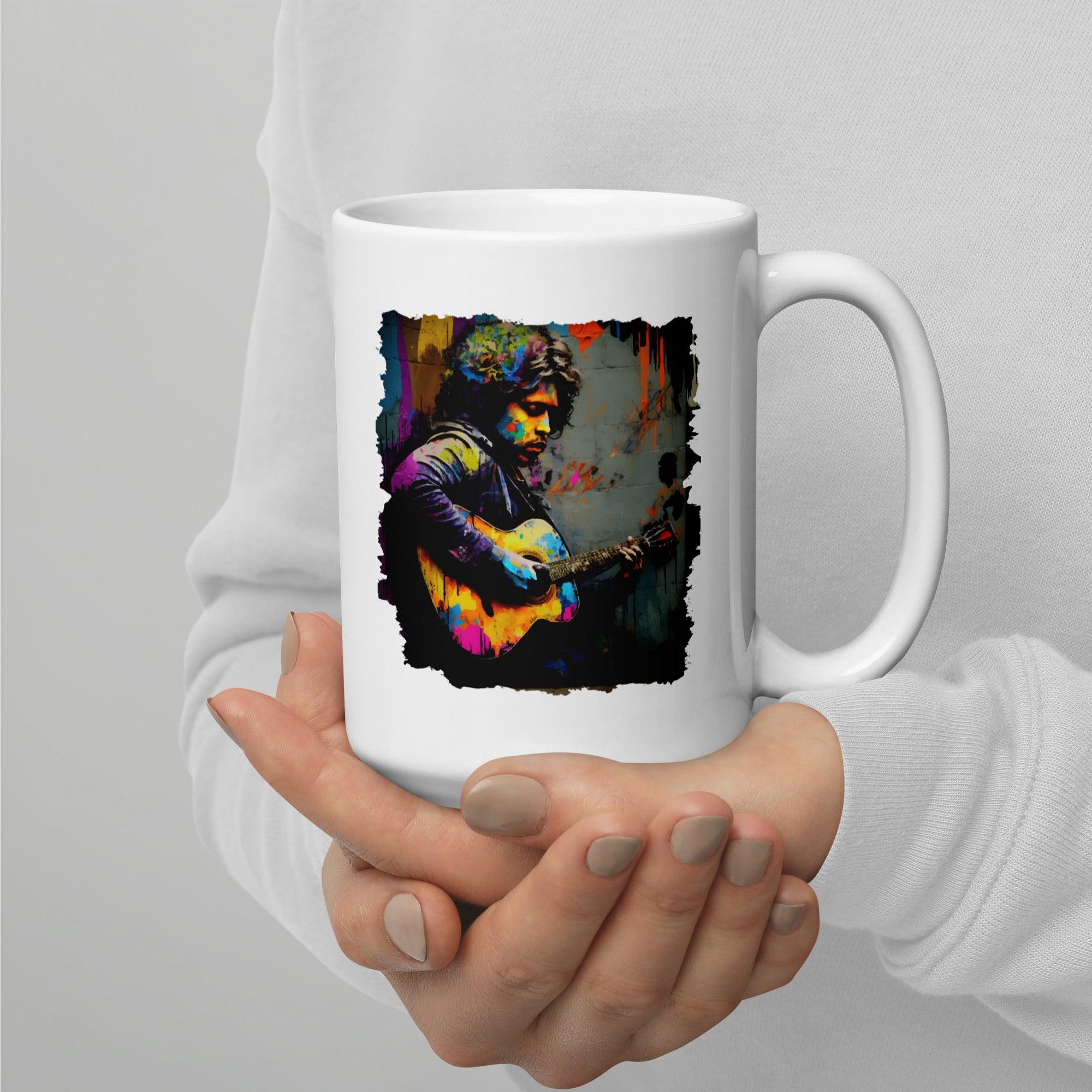 Performing With Explosive Energy White glossy mug - Beyond T-shirts