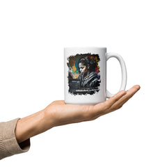 Piano And Guitar Brilliance White Glossy Mug - Beyond T-shirts