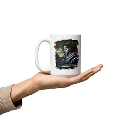 Piano And Guitar Brilliance White Glossy Mug - Beyond T-shirts