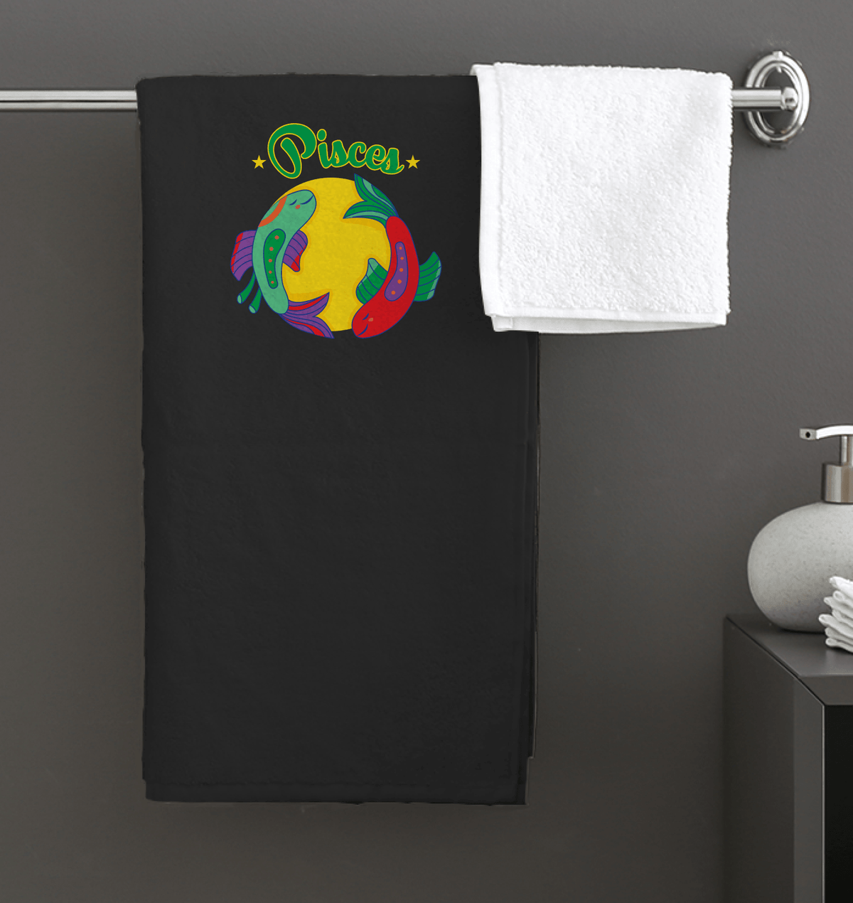 Pisces Bath Towel | Zodiac Series 5 - Beyond T-shirts