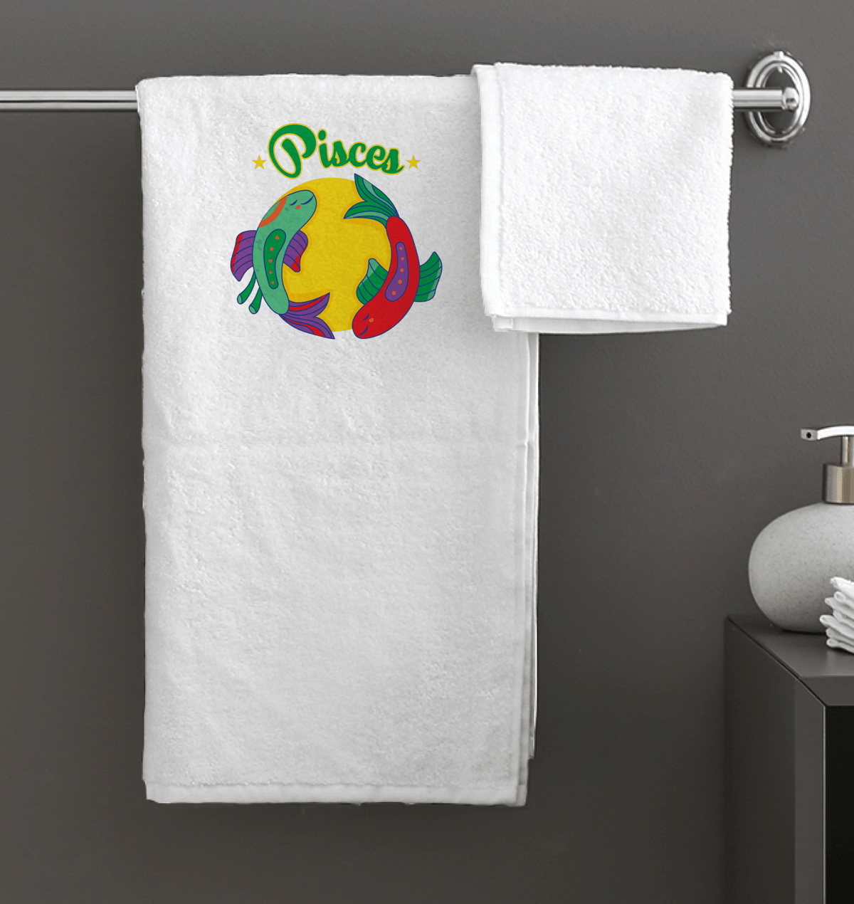 Pisces Bath Towel | Zodiac Series 5 - Beyond T-shirts