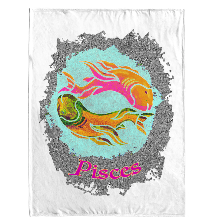 Pisces Sherpa Blanket | Zodiac Series 11 - Beyond T-shirts