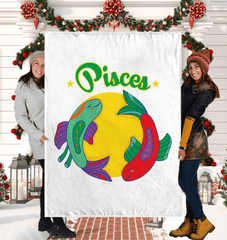 Pisces Sherpa Blanket | Zodiac Series 5 - Beyond T-shirts