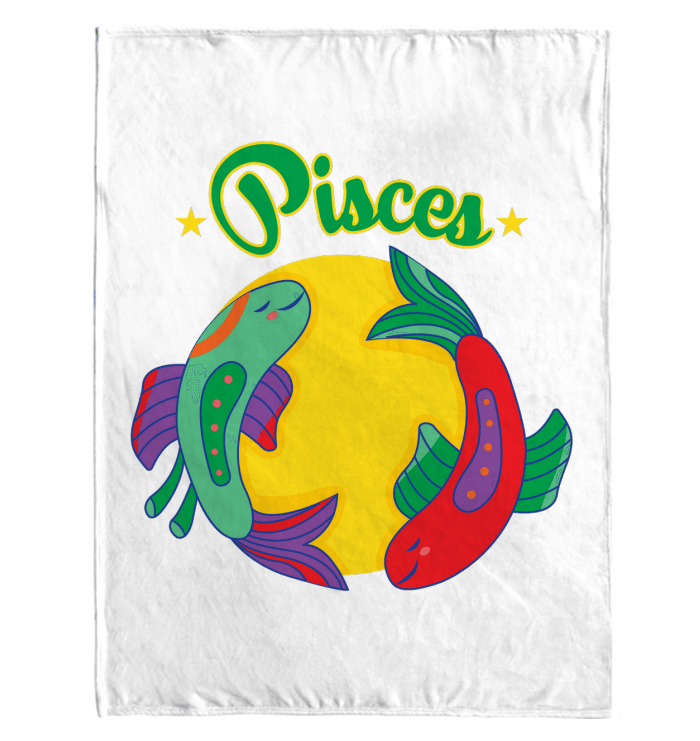 Pisces Sherpa Blanket | Zodiac Series 5 - Beyond T-shirts