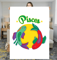 Pisces Sherpa Blanket | Zodiac Series 5 - Beyond T-shirts