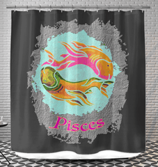 Pisces Shower Curtain | Zodiac Series 11 - Beyond T-shirts